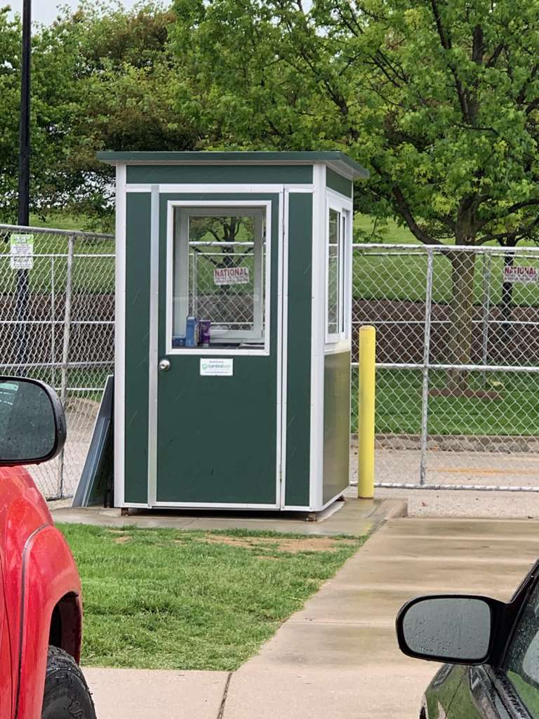 Color Military Green Wrap, 4×4 Parking Lot Attendant Booth in North Salem, NY